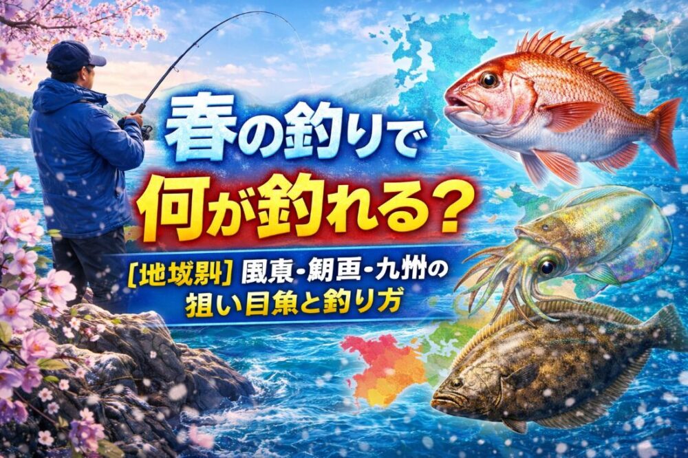地域別！春に釣れる魚と攻略法を紹介します！ | たろ男.com